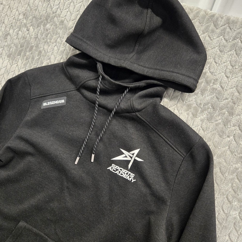 Legends Mens Hoodie Size Small‎ Black Sports Academy Long Sleeve Team